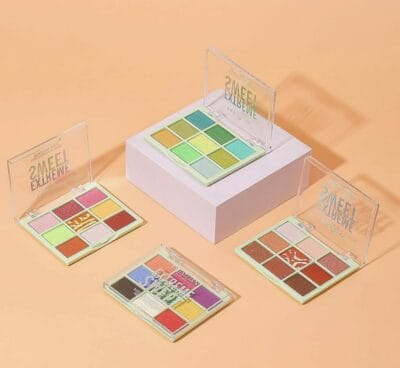 Lidschattenpalette mit 9 Farbtönen: Matt und schimmernd, wasserfest, intensives Augen-Makeup. 