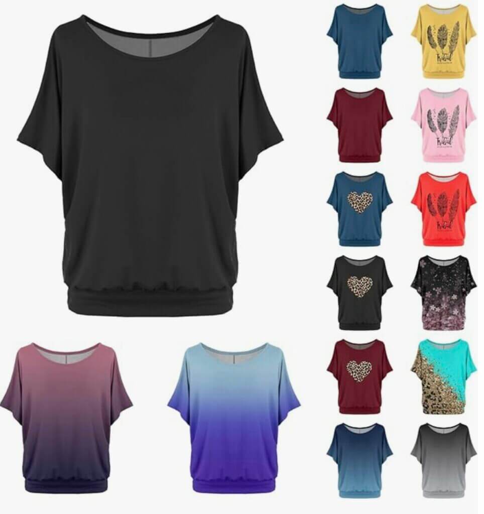 Damen Oversize T-Shirt – 10,98 €