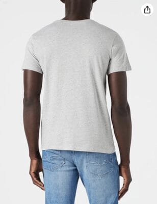 Star Wars "The Mandalorian" Herren T-Shirt in Grau Meliert: 100% Baumwolle, offizielles Lizenzprodukt, bequem.