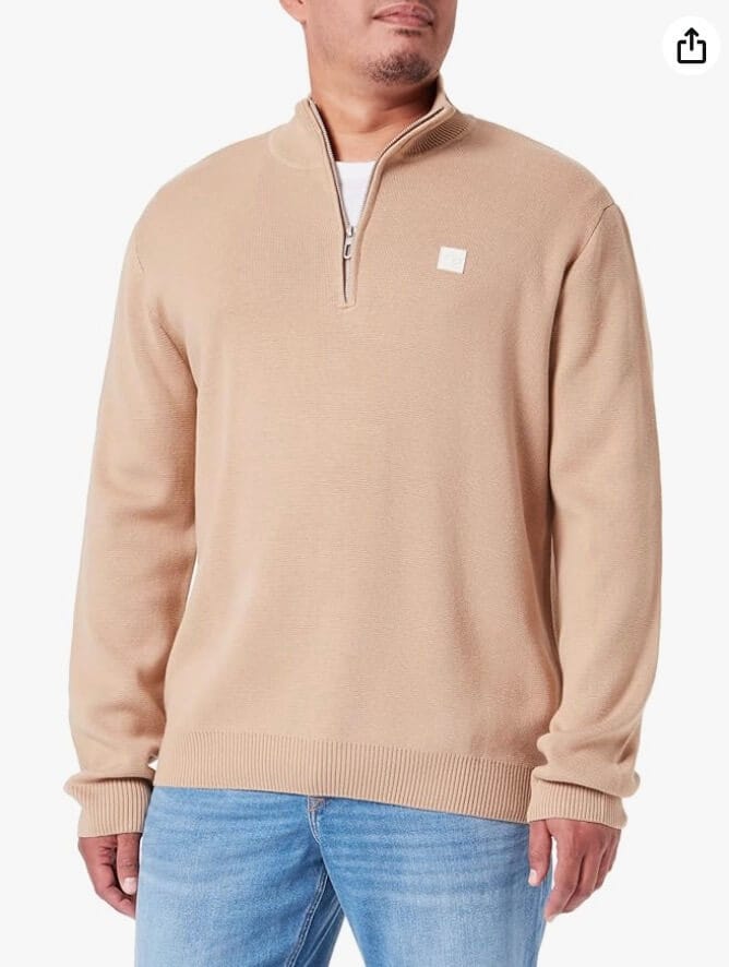 TOM TAILOR Herren Troyer Strickpullover – 59% Rabatt