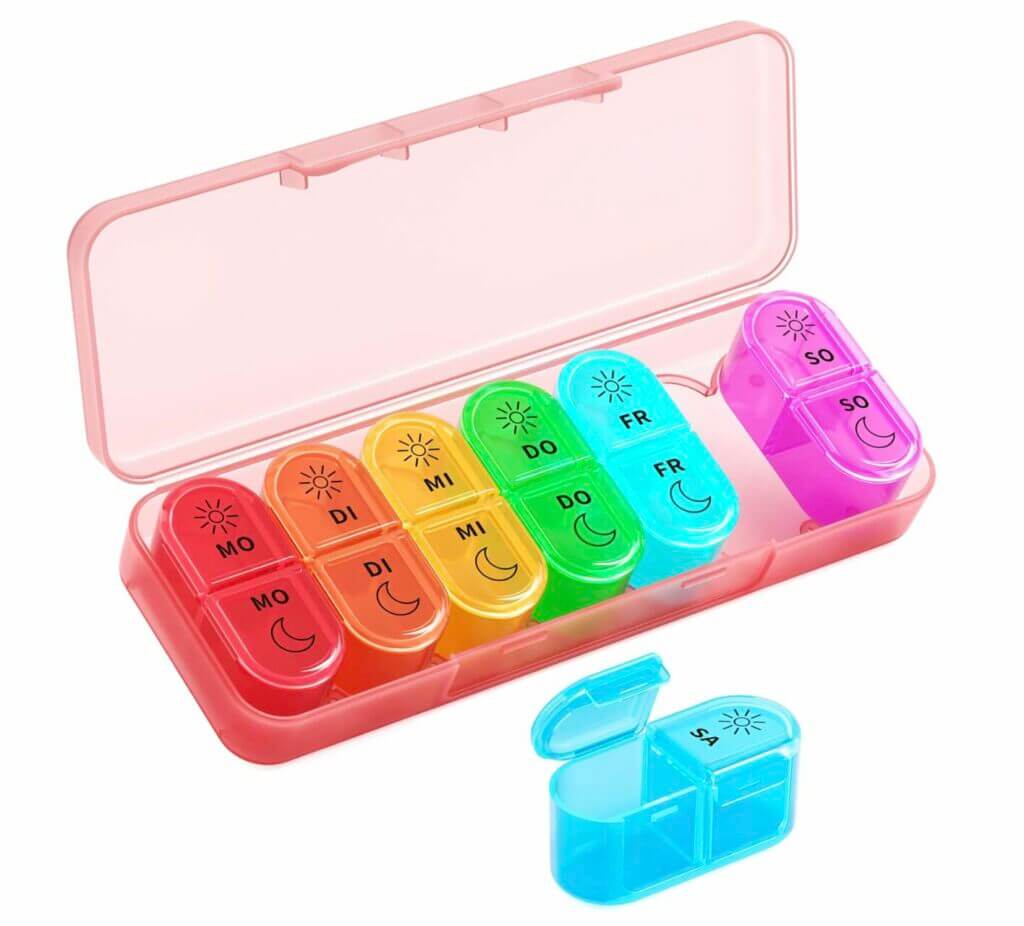 Betife Tablettenbox für 7 Tage – 50% Rabatt