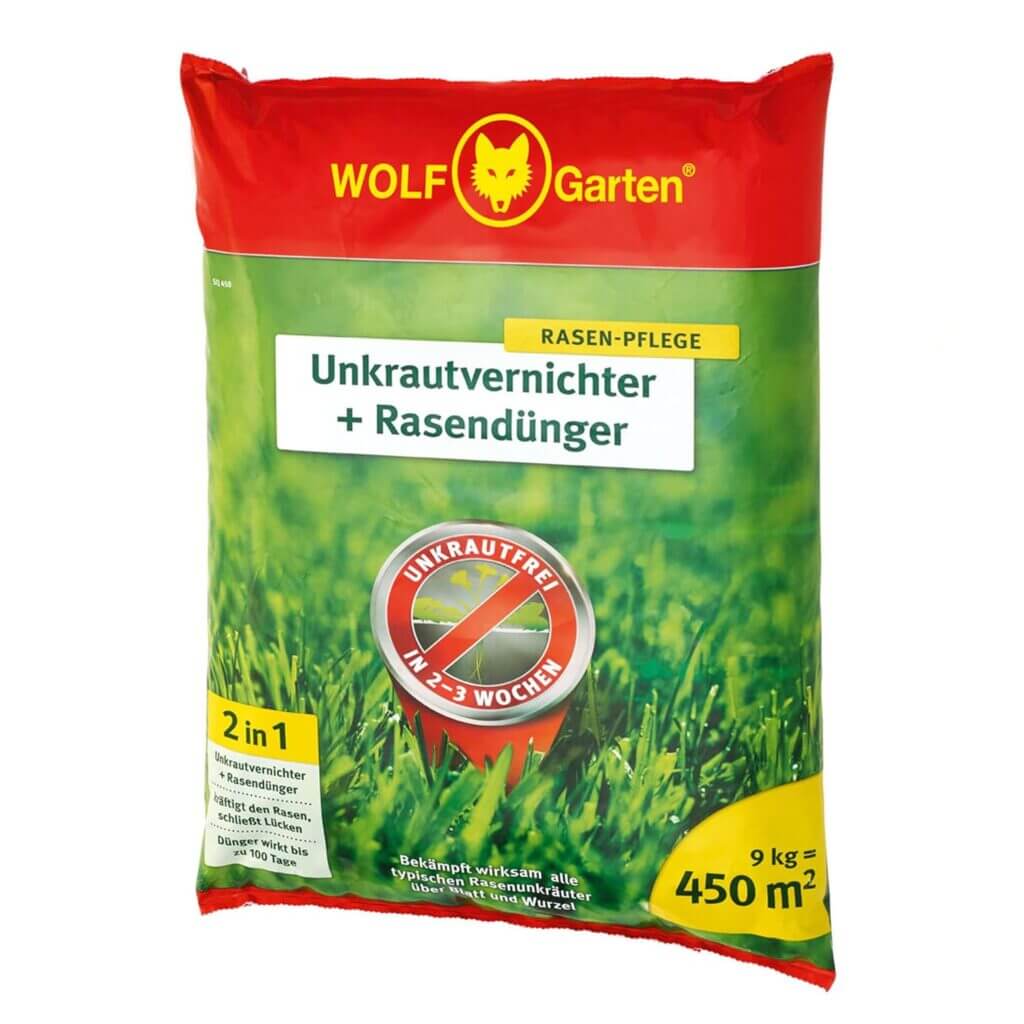 WOLF Garten 2-in-1 Unkrautvernichter + Rasendünger – 43% Rabatt