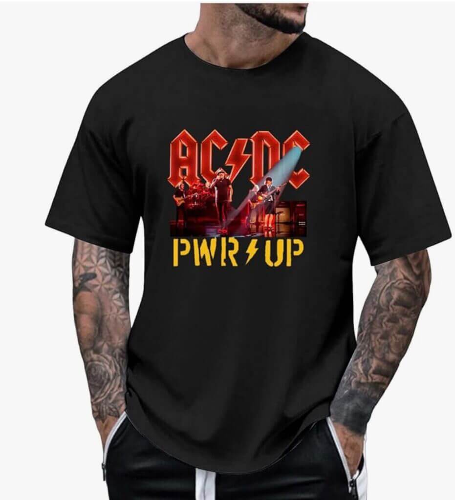 ACDC PWR UP Stage Lights T-Shirt – 50% Rabatt