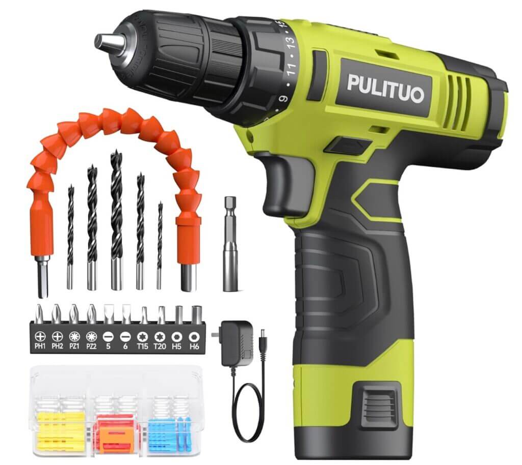 PULITUO 12V Akku Bohrmaschine – 50% Rabatt