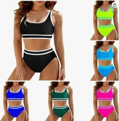 Bikini Damen Set mit High Waist