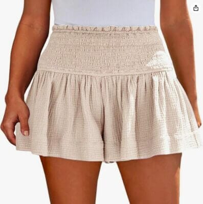 Lockere Damenshorts aus hochwertiger Baumwolle und Leinen