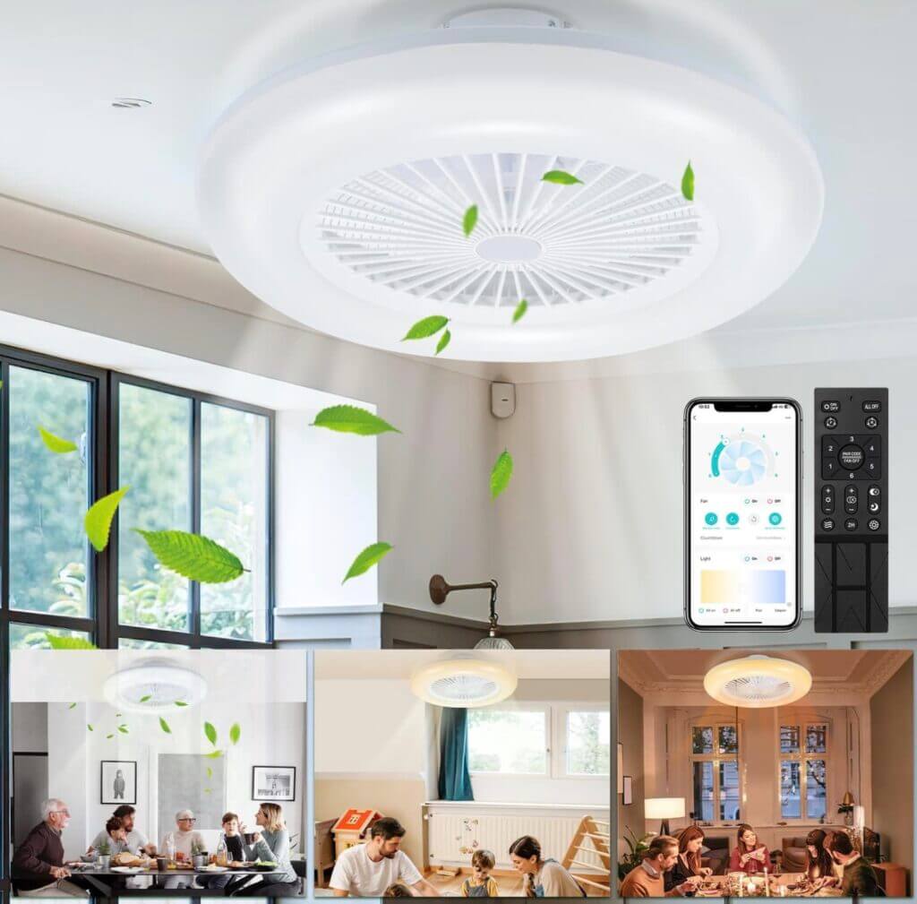 Gimisgu Deckenventilator mit Beleuchtung – 30% Rabatt