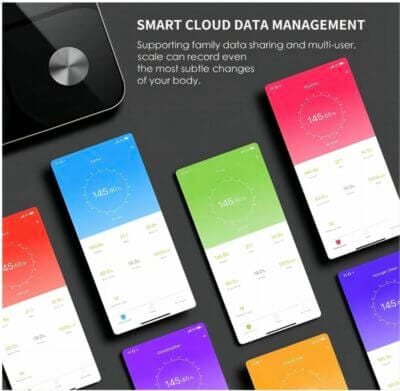 Körperfettwaage mit Smart Cloud System