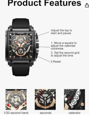 LIGE Uhr für Herren Product Features