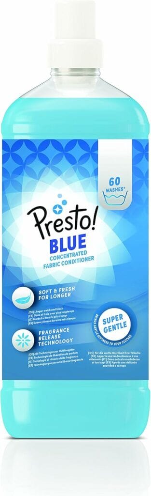 Langanhaltender Duft: Amazon-Marke: Presto Weichspüler blau (6 x 60 Waschladungen) – 46% Rabatt