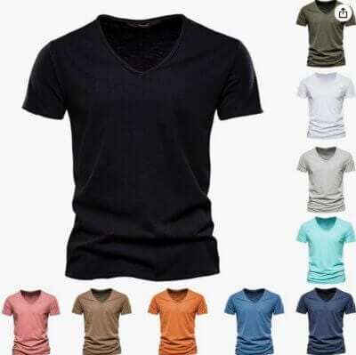 T-Shirt Herren aus hochwertiger Baumwolle in verschiedenen Farben