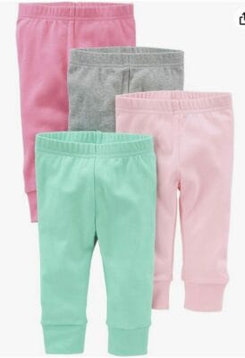 Simple Joys by Carter's Baby-Mädchen Hosen im 4er Pack