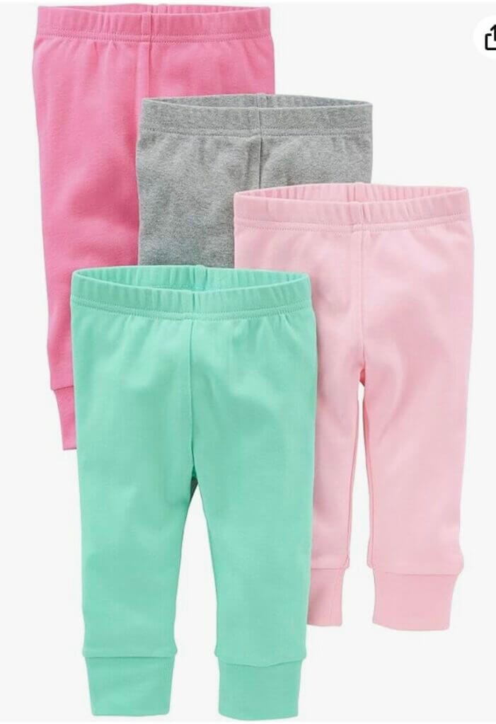 Simple Joys by Carter’s Baby-Mädchen Hosen im 4er Pack – 75% Rabatt