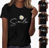 Damen T-Shirt Smile – 60% Rabatt