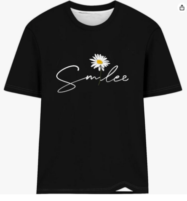 Damen T-Shirt mit Rundhalsausschnitt aus hochwertiger Baumwolle