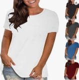 Damen T-Shirt Basic – 80% Rabatt