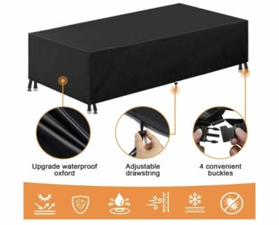 Schütze Deine Gartenmöbel mit der wasserdichten, UV-beständigen Essort Abdeckung – langlebig und zuverlässig!