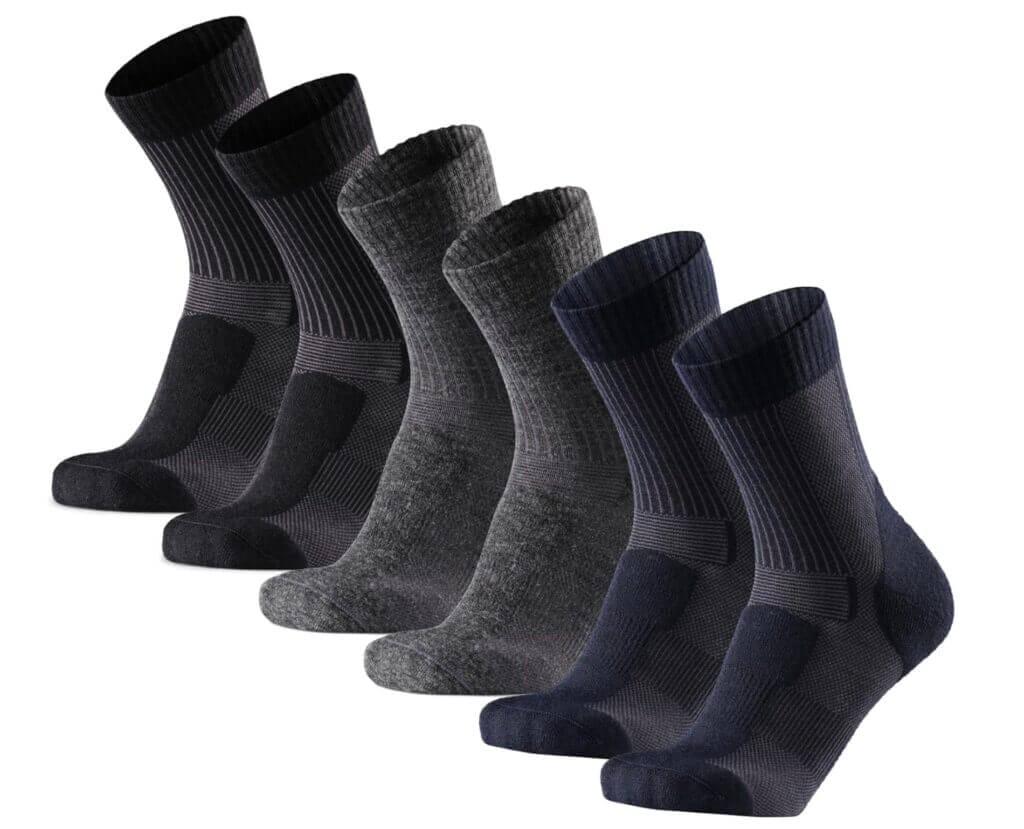 DANISH ENDURANCE Leichten Merino Wandersocken 3 Paar – 43% Rabatt
