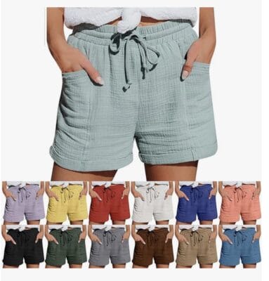 DHYUEN Damen Sommer Shorts