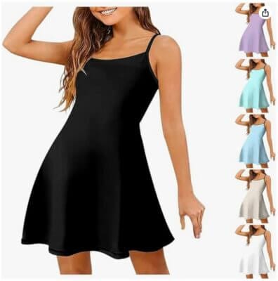 Damen Sommerkleid Trägerkleid 