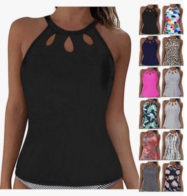 Bade Tankini Damen Tankini Oberteil Bademode