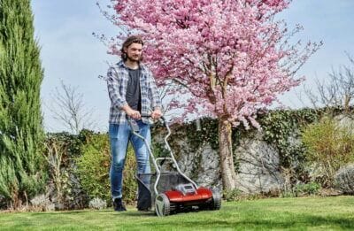 Einhell Akku-Rasenmäher GE-HM 18/38 Li: Präzisionsschneidemesser, leise Schnitttechnik, flexible Schnitthöhen, Power X-Change.