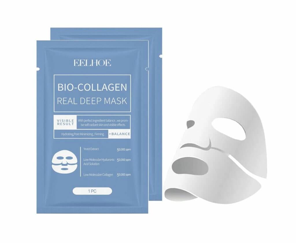 Korean Bio-Collagen Gesichtsmaske (2 Stück) – 50% Rabatt