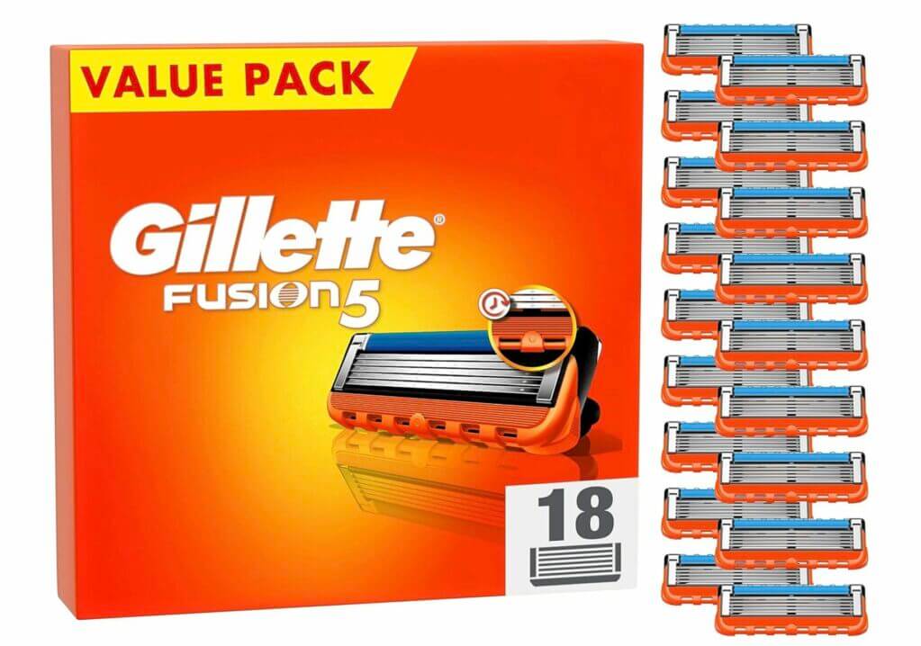 Gillette Fusion 5 Rasierklingen (18 Ersatzklingen) – 20% Rabatt