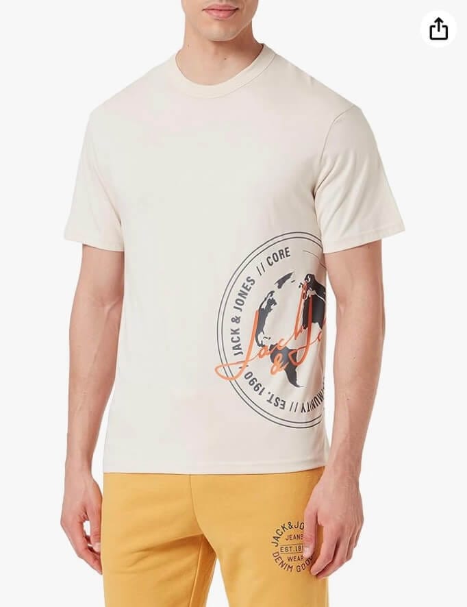 JACK & JONES Herren T-Shirt Moonbeam – 41% Rabatt