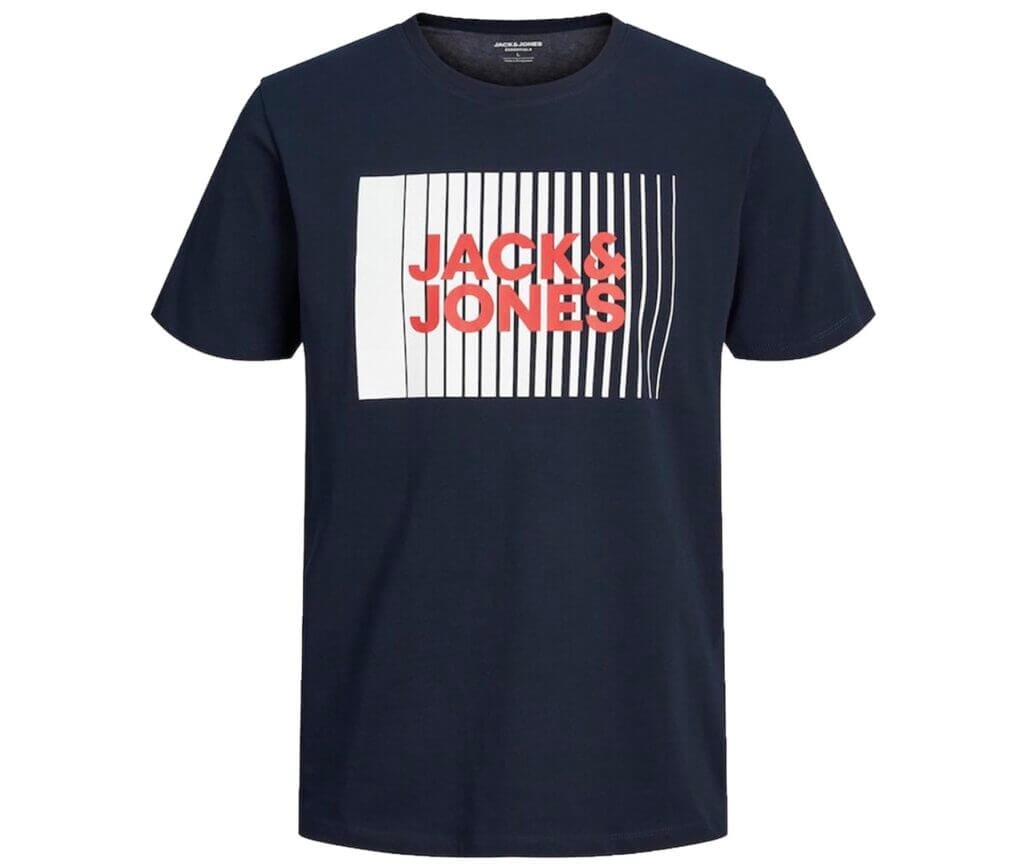 JACK & JONES Male T-Shirt Navy Blazer – 33% Rabatt