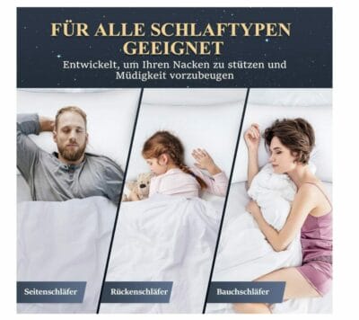 Gönn dir das Zibroges Luxus Kopfkissen 80x80 cm 2er Set und erlebe den Unterschied. 