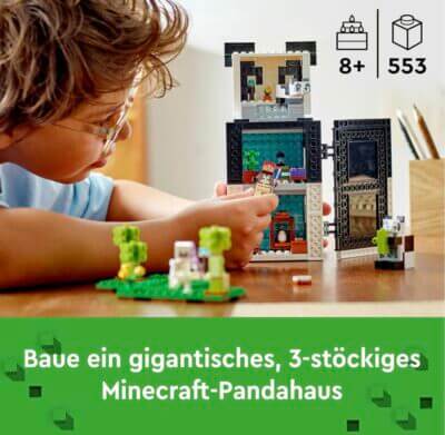LEGO Minecraft Das Pandahaus Set: Spannendes Spielzeug mit beweglichen Teilen und kreativen Spielmöglichkeiten für Kinder.