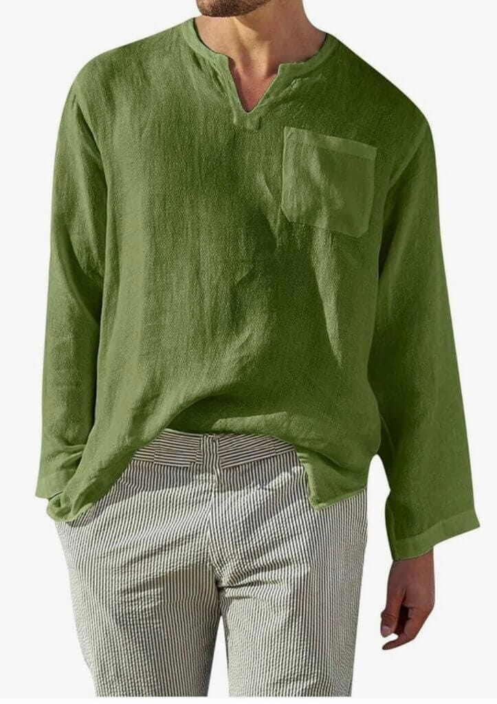 Generisch Herren Leinenhemd – 50% Rabatt