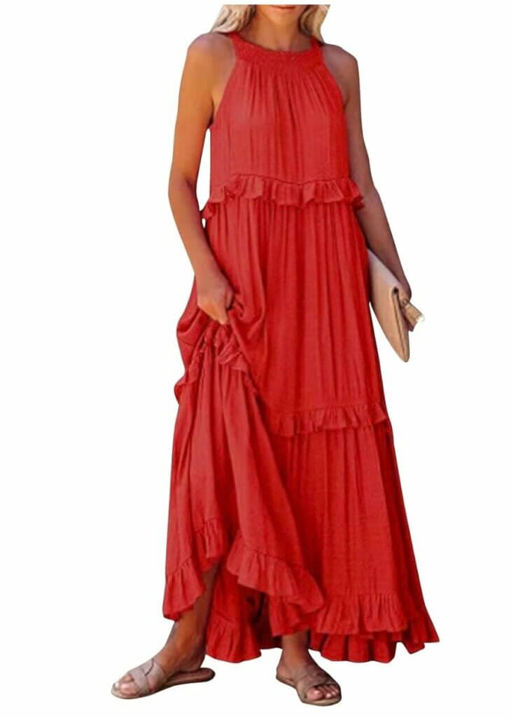 Damen Maxikleid – 55% Rabatt