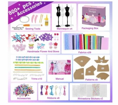 Mode Bastelset Gönn deinem Kind das GOLMUD Modedesign Bastelset und sieh zu, wie es mit Begeisterung eigene Modekreationen entwirft.