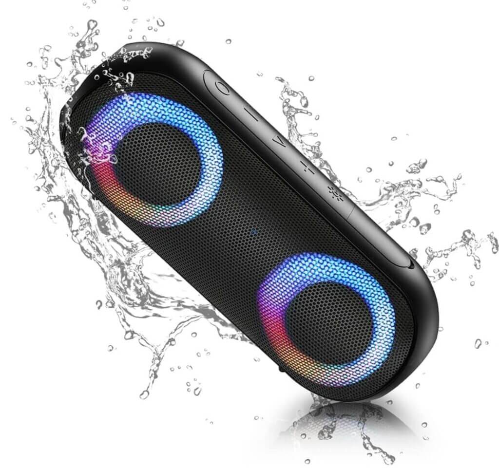 NOTABRICK Bluetooth Lautsprecher mit RGB Licht -72% Rabatt