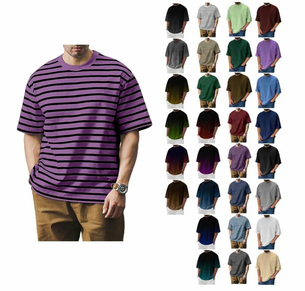 Oversized T-Shirt für Herren – 55% Rabatt