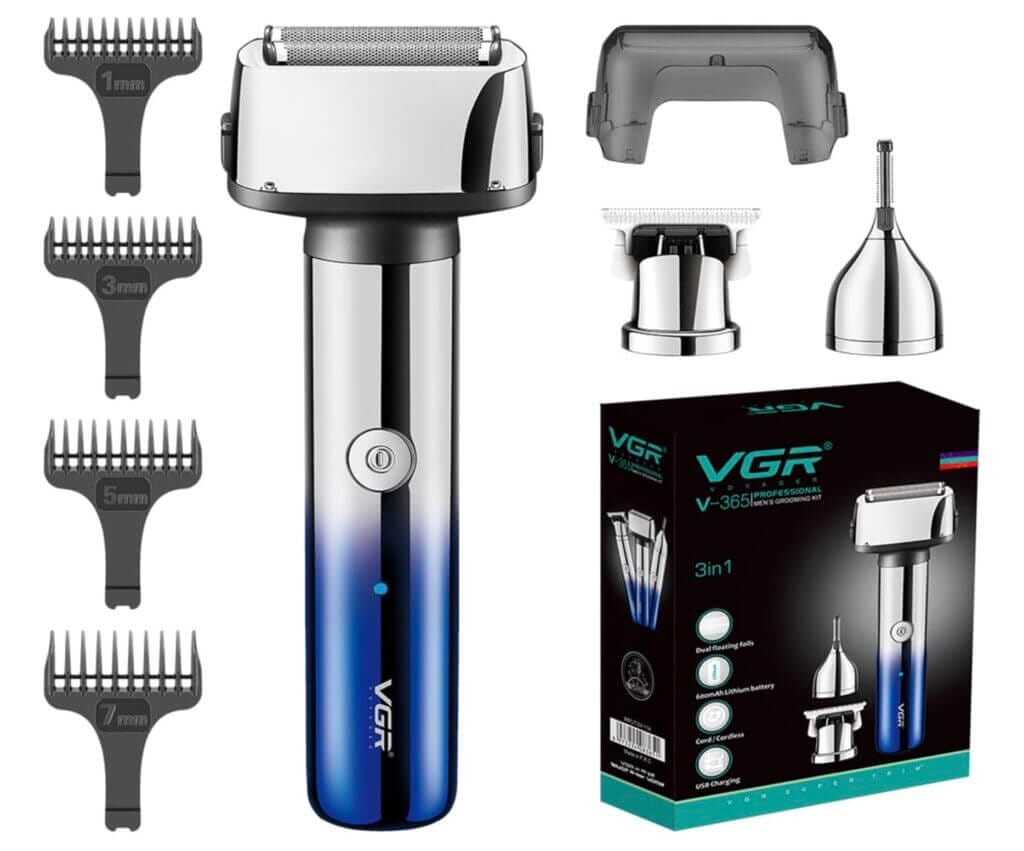 3-in-1 Elektrorasierer für Herren – 50% Rabatt