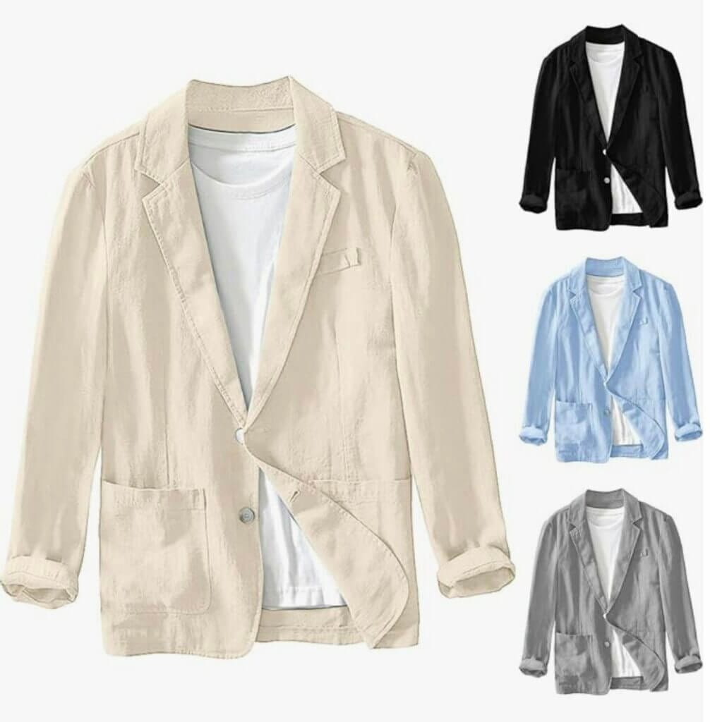 Herren Leinen Sakko – 50% Rabatt