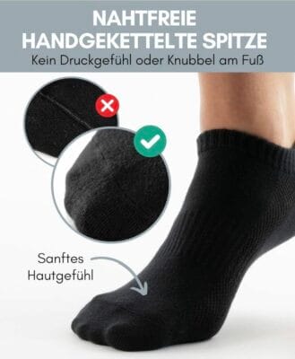 HELDENWERK Sneaker Socken: 10er-Pack, atmungsaktive Baumwolle, Antischweiß, handgekettelte Spitzen, OEKOTEX zertifiziert, für Damen und Herren.