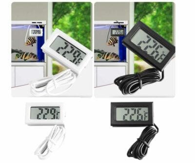 Gönn dir die Sicherheit und Präzision, die du benötigst, mit dem digitalen LCD Thermometer mit externer Sonde.