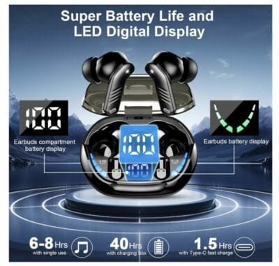 Bluetooth Kopfhörer mit LED Display