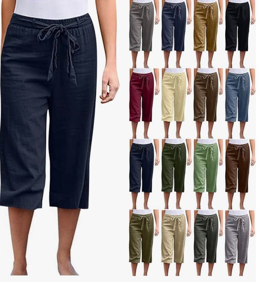 Leinenhose für Damen in vielen schicken Farben – 50% Rabatt