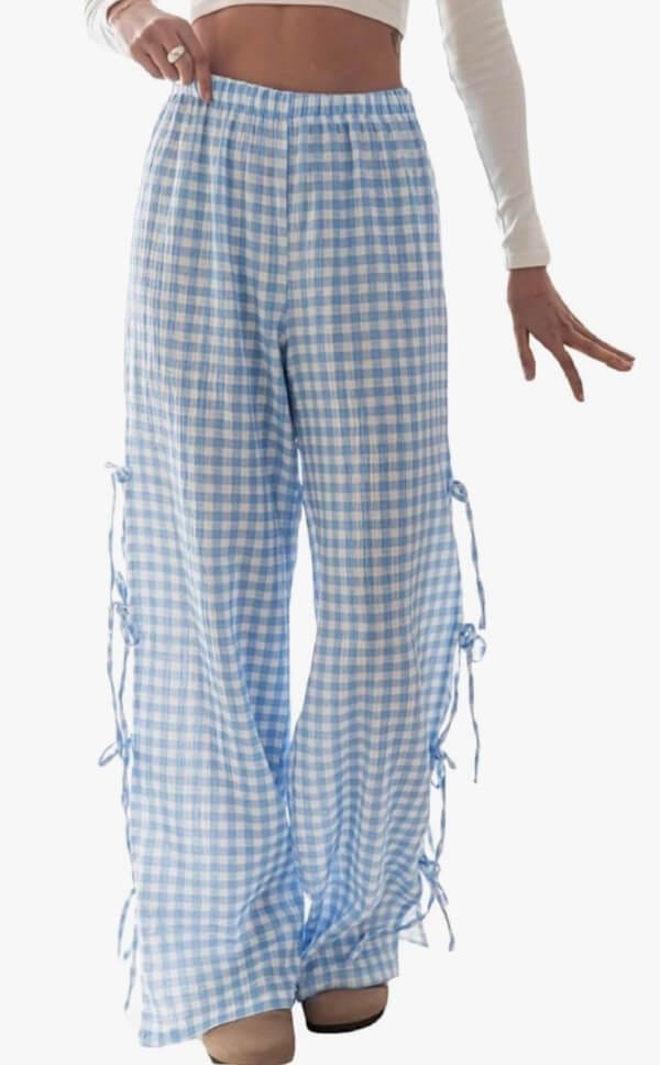 Karierte Damenhose – 50% Rabatt