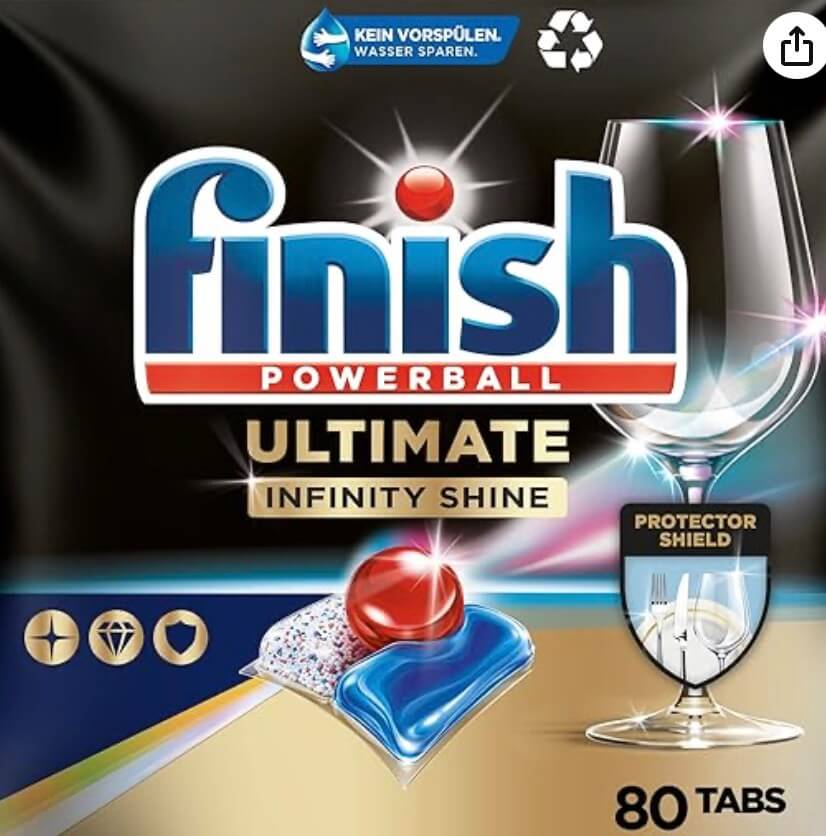 Finish Ultimate Infinity Shine 80 Spülmaschinentab – 37% Rabatt