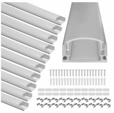 Gimisgu LED Profil Aluminium 1m 10 Pack