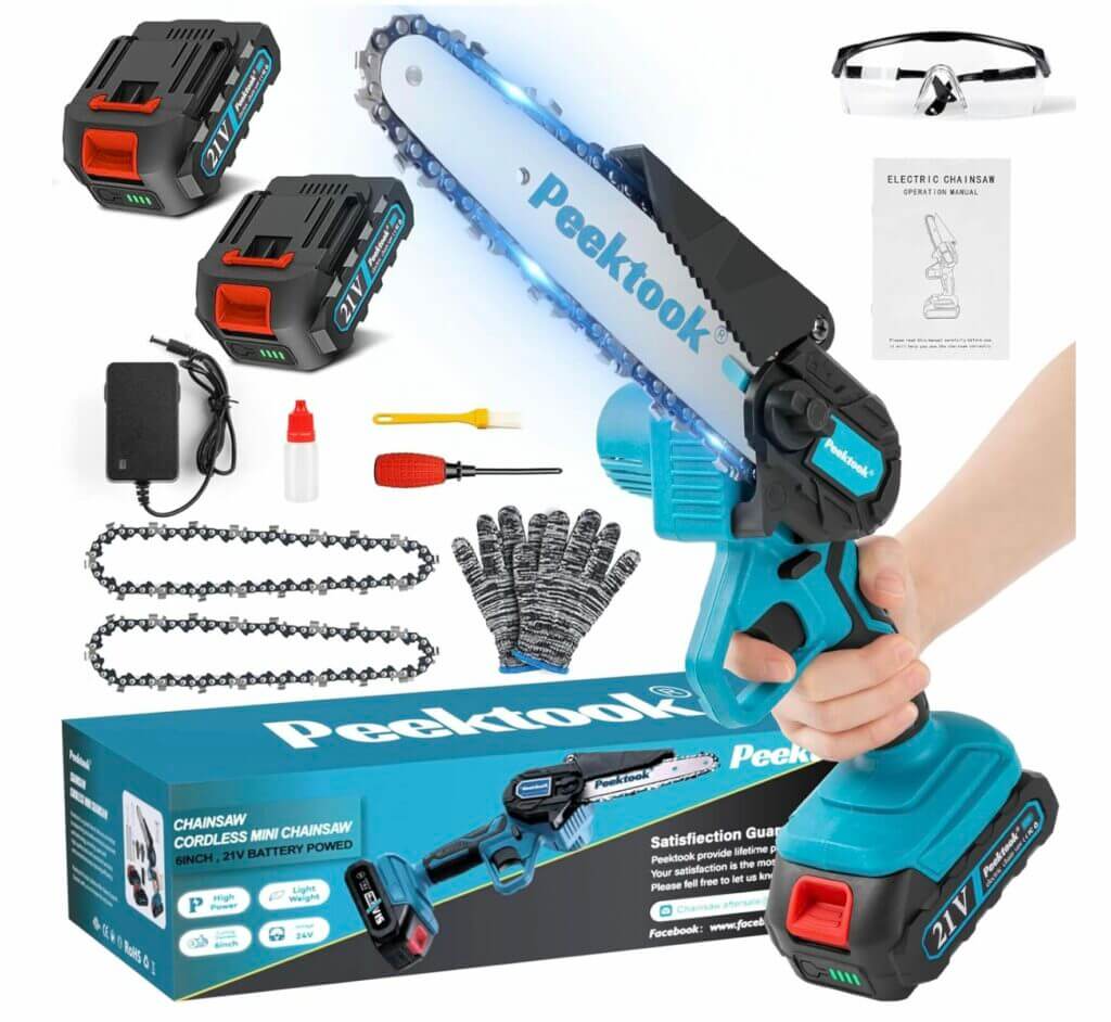 Mini Kettensäge mit Akku – 62% Rabatt