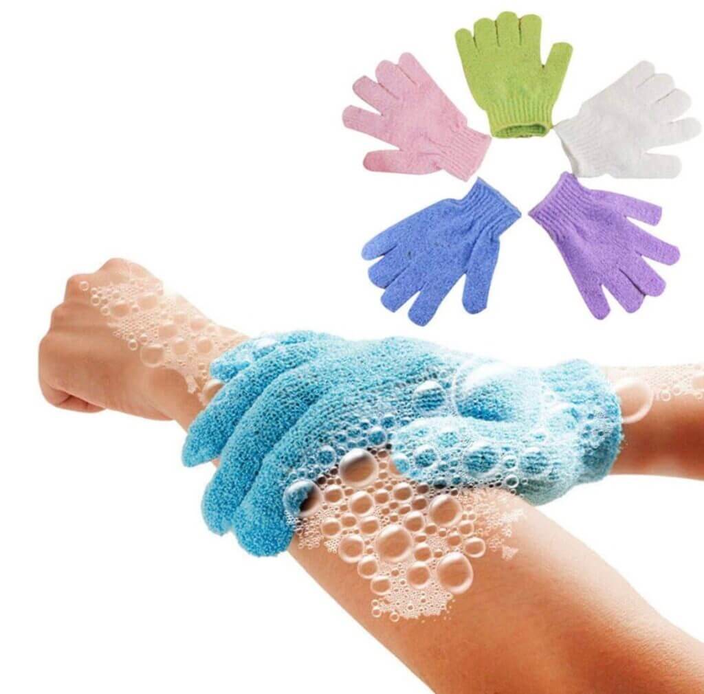 5er Set Peelinghandschuhe – 50% Rabatt