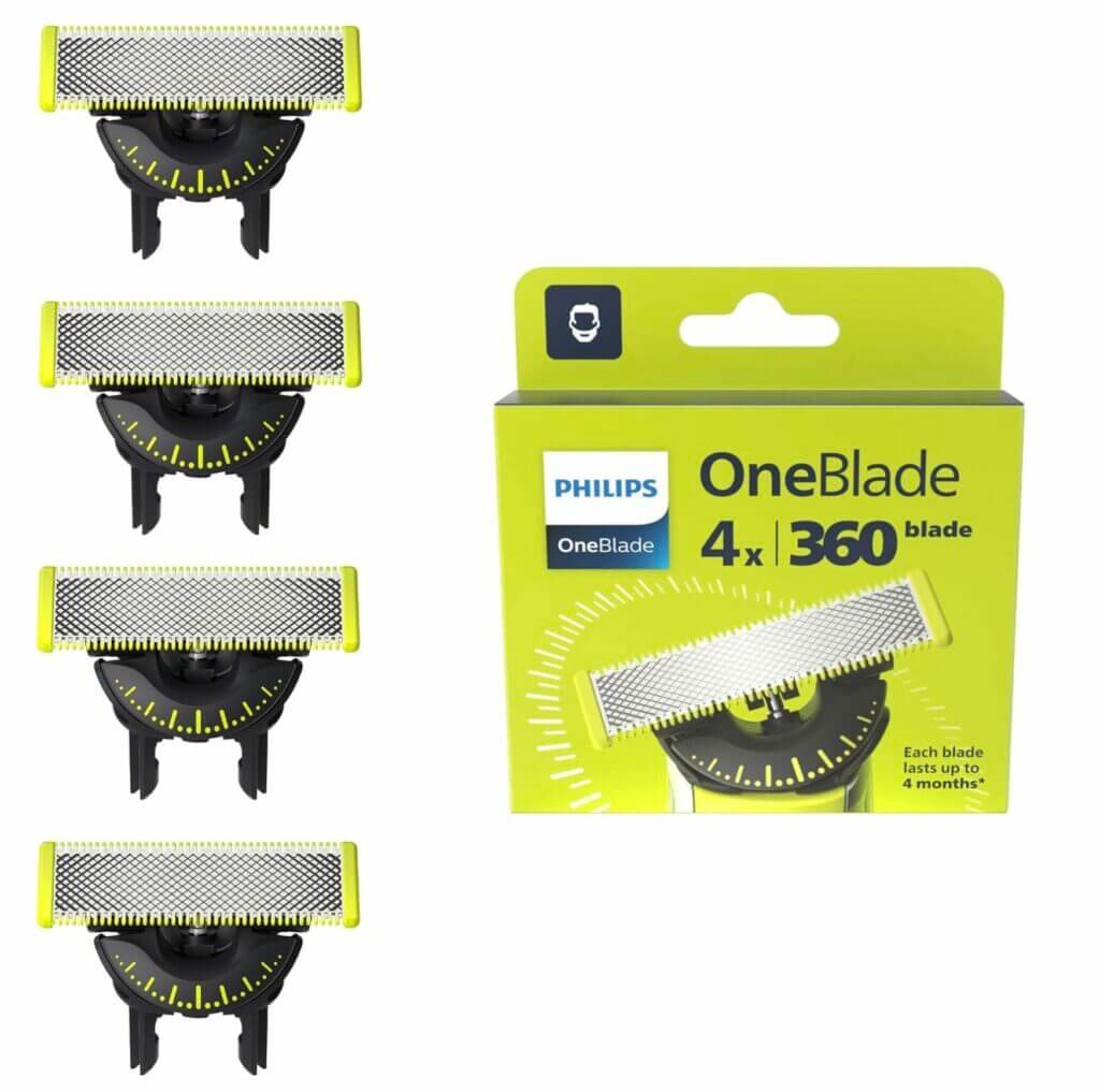 Philips OneBlade 360 Original-Ersatzklingen 4er Set – 31% Rabatt