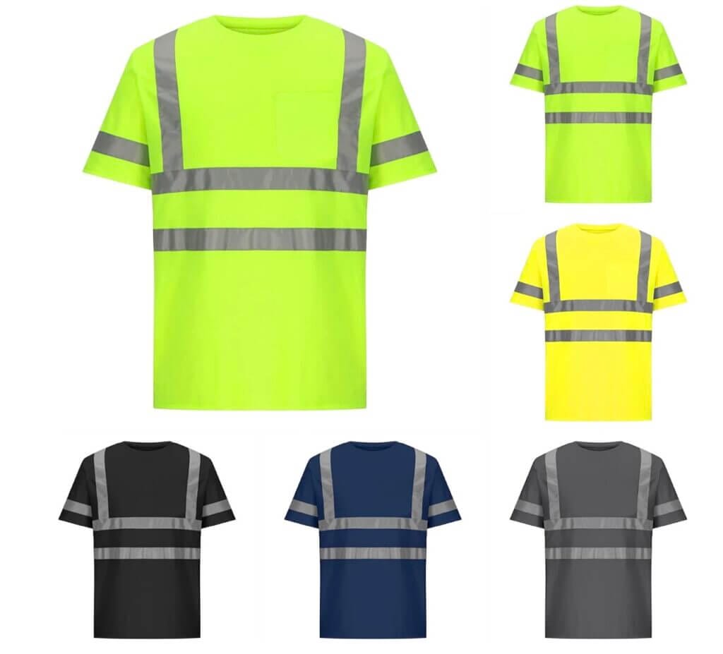 Herren T-Shirt im Warnschutz-Stil – 60% Rabatt